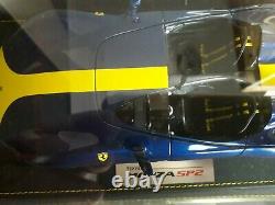 Ferrari Monza Sp2 Blue Yellow Stripe Bbr Models 1/18 P18165l
