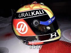 Helmet Casque Mick Schumacher 2021 Haas F1 Dragon Rouge 1/2 Scale Schuberth