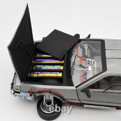 Hot Wheels 1/18 Back To The Future Time Machine Delorean BLY44 WITH LIGHT &SOUND
