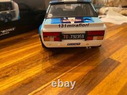 Kyosho 1/18 Fiat 131 Abarth #10 Winner RMC 1980 Very Rare Hard to Find