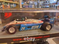 Ligier Js19 Gitanes Monaco Gp 1982 Laffite 1/43 Spark S4817