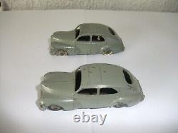 Lot 2 Dinky Toys France. Peugeot 203. Ref 24 R