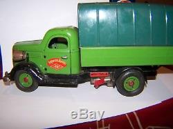 Lot bo vébé d'origine camion tole a clé 1/18 transport rapide jouet ancien