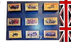 MATCHBOX series of YESTERYEAR LOT DE 9 voitures 1/50. Original box