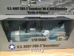 MERIT 1/18 AVION SBD-3 DAUNTLESS VB-6 US NAVY USS ENTREPRISE Battle ofMidway