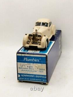 Mercedes 500K Autobahnkurier métal blanc METAL43 n° 1025 (rare couleur) ech 1/43