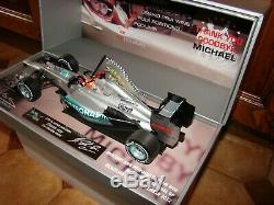 Mercedes F1 Amg Petronas M. Schumacher Brazil Final Gp 2012 1/18eme Coffret