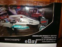 Mercedes F1 Amg Petronas M. Schumacher Gp Spa 300 Gp 2012 1/18eme Superbe Rar