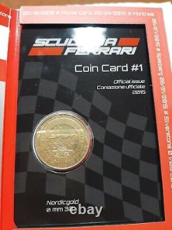 Moneta scuderia Ferrari coin card