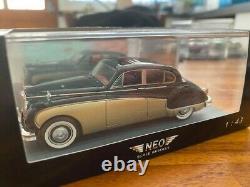 Neo 1/43 Jaguar Mk VIII 1955 Black / Gold