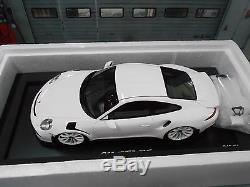 PORSCHE 911 991 GT3 RS 2015 weiss white NEU NEW Resin Spark 118