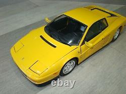 Pocher Ferrari Testarossa Jaune 1/8 Eme Superbe Collector Ferrari Et Rare