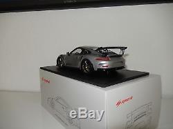 Porsche 911 (991) GT3 RS Silber Silver 118 Spark 18S233