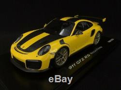 Porsche 911 GT2 RS type 991 Weissach Package jaune / noir 1/18 Spark WAP0211520J