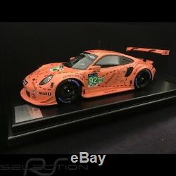 Porsche 911 RSR type 991 vainqueur 24h du Mans 2018 n° 92 Cochon rose 70 ans Por