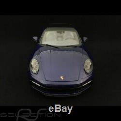 Porsche 911 type 992 Carrera 4S Coupe bleu gentiane 1/18 Minichamps WAP0211830K