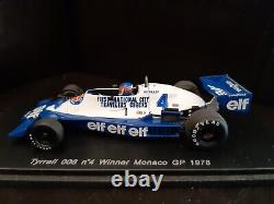 RARE 1/43 F1 Tyrrell Ford 008 #4 Winner MONACO GP 1978 Patrick Depailler SPARK