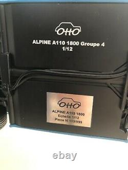Rare G001 Alpine A110 GR. 4 1800 1/12 Num 110/999 Ottomobile
