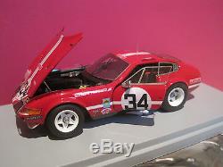 Rare! Superbe Ferrari 365 Gtb/4 Le Mans 1972 #34 Bbr Gasoline 1/43 Neuf Boite