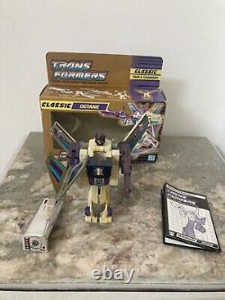 Rare Transformers G1 Octane Euro Uk Gold Box Classic Complet En Boîte Hasbro 90