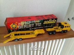 SOLIDO FRANCE. BERLIET T12 Transport Exceptionnel porte char Réf 305. + Boite