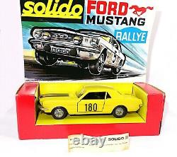 SOLIDO Modèle n° 147bis Ford Mustang Rallye 1969 France Neuf Boîte RARE