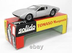 SOLIDO Modèle n° 166 De Tomaso Mangusta de 1969 Gris métallisé TRES RARE