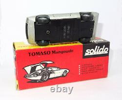 SOLIDO Modèle n° 166 De Tomaso Mangusta de 1969 Gris métallisé TRES RARE