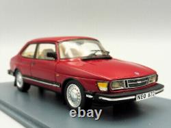 Saab 90 1985 Cherry Red 1/43 Neoscalemodels NEO43672 900