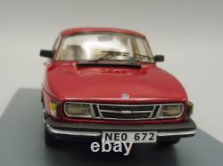 Saab 90 1985 Cherry Red 1/43 Neoscalemodels NEO43672 900