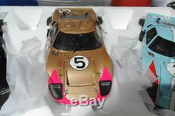 Set 3 Ford Gt40 Mk II Le Mans 1966 Winner Second Third 1/18 Exoto 18sc2 Tres Rar