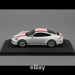 Set Porsche 911 R 1967-2016 blanc / rouge 1/43 Minichamps 413066221