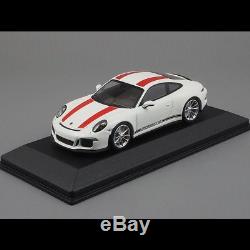 Set Porsche 911 R 1967-2016 blanc / rouge 1/43 Minichamps 413066221