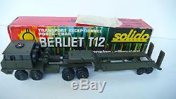 Solido Tracteur Berliet T12 Porte Char Avec Boite