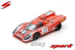 Spark 18LM70 PORSCHE 917K N°23 Vainqueur 24H Le Mans 1970 R. Attwood H. 1/18