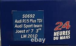 Spark 1/43 S0692 Audi R15 TDI Plus #7 24h Le Mans 2010 Kristensen McNish Capello