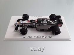 Spark 1/43 Tyrrell Honda 020 S. Nakajima USA gp 1991 last point Romu039