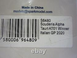 Spark Alpha Tauri AT01 Gasly Winner Italian GP 2020 1/43 S6480