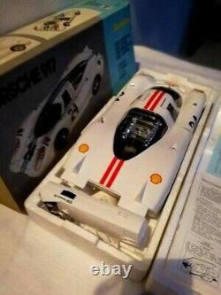 Superbe Vehicule Joustra Porsche 917 Blanche Radio Commander Neuf Boite 40 CM