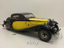 T2617 Pocher 18 Magnifique Bugatti Jaune & Noir 50 T 1933 Ak 345 Kit Monté