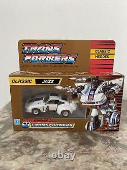 Transformers G1 Jazz Vintage Hasbro Bradley Gold Box Uk 1989 Neuf Boite Scellée