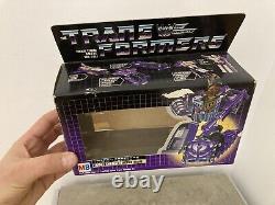 Transformers MB Milton Bradley 85 Astrotrain Complet En Boîte + Insert & Bulle