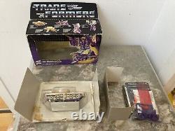 Transformers MB Milton Bradley 85 Blitzwing Complet En Boîte Avec Insert & Bulle