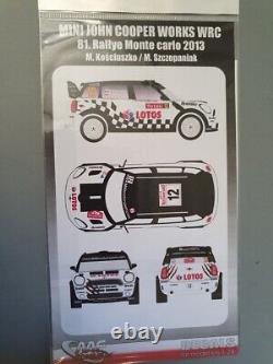 Transkit Resine 1/24 Mini Cooper Wrc #12 Rallye De Monte Carlo 2013 Tk2432