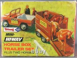 Tri-ang TM 6535- Série Mini-Hi-way Land Rover Land & Remorque et 2 Chevaux Neu