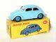 ULTRA RARE jtes PLASTIQUE BLEU Dinky Toys England 181 VW Volkswagen beetle käfer