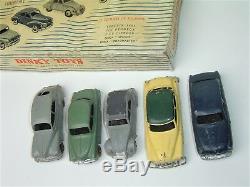VRAI COFFRET 1955 Dinky Toys FRANCE Citroën 2CV 203 Aronde etc be traces humidit