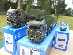 Vehicule Militaire Conrad 1/50 Lot De 2 Ensembles Semis-remorques + Containers