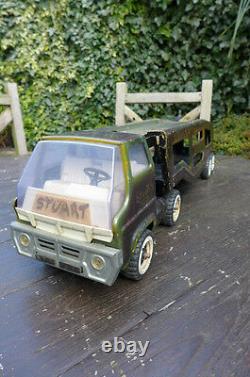 Vintage tonka camion voiture transporteur remorque rétro décoration d'intérieur enfants salle de jeux shop
